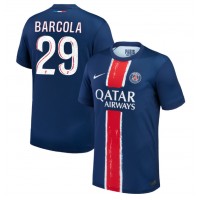 Fotbalové Dres Paris Saint-Germain Bradley Barcola #29 Domácí 2024-25 Krátký Rukáv